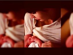 Celeste Cid publicó una foto amamantando a su hijo. Celeste Cid publicó una foto amamantando a su hijo.