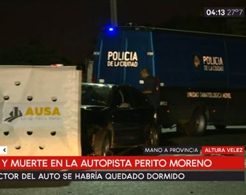 Accidente en Autopista Perito Moreno