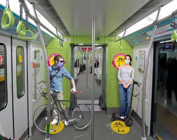 Subte: Ciudad permitir&aacute; el traslado de bicicletas y monopatines para los trabajadores esenciales en la pandemia de coronavirus