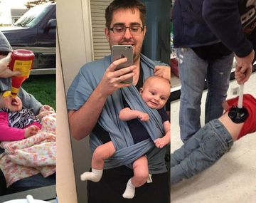 Estos padres se merecen un premio por el esfuerzo