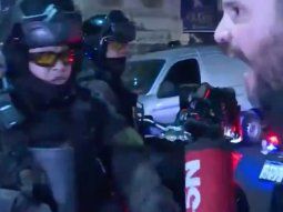 ¡No me toqués!: el violento momento que vivió Nicolás Munafó de C5N con la Policía