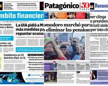 Tapas de diarios del viernes 16 de junio de 2017