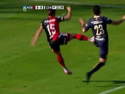 la impresionante patada en el clasico rosarino que para pitana no fue ni foul la impresionante patada en el clasico rosarino que para pitana no fue ni foul