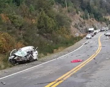 Trágico choque en la ruta 40 cerca de Bariloche: murió un conductor