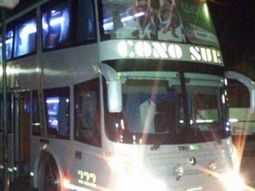 Este es el micro que fue interceptado por el control policial