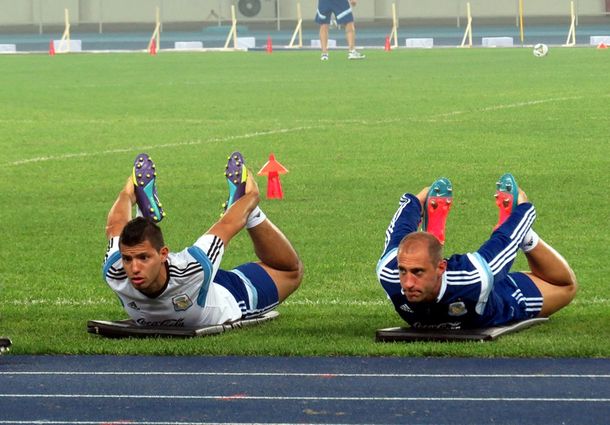 La Selección y su primer entrenamiento en China con la mente en Brasil
