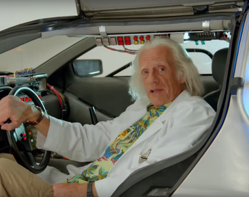 Mirá el video del Profesor Brown cuando llega al futuro