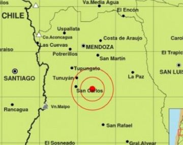 El sismo ocurrió cerca de la ciudad de San Carlos