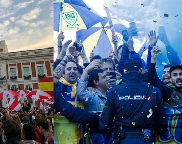 Ya se juega la Superfinal: los hinchas de River y Boca coparon Madrid