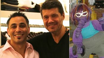 reunion cumbre: tinelli se reencontro con el oso arturo reunion cumbre: tinelli se reencontro con el oso arturo