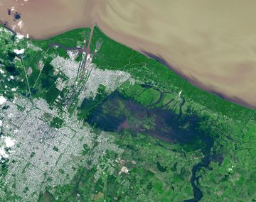 La NASA publica la imagen de la inundación en La Plata