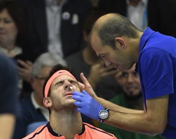 VIDEO: Del Potro tuvo que ser atendido por los médicos en plena final