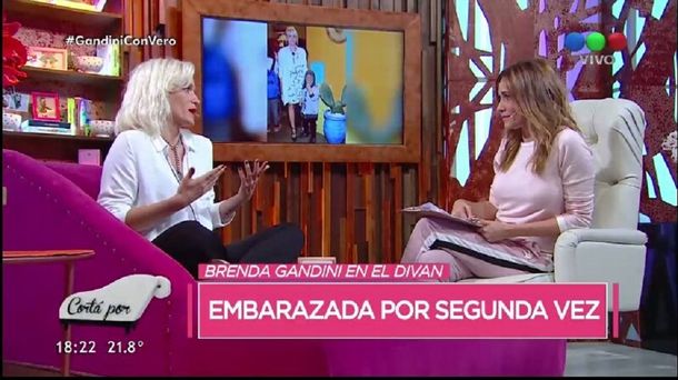Brenda Gandini contó que su hijo predijo su embarazo