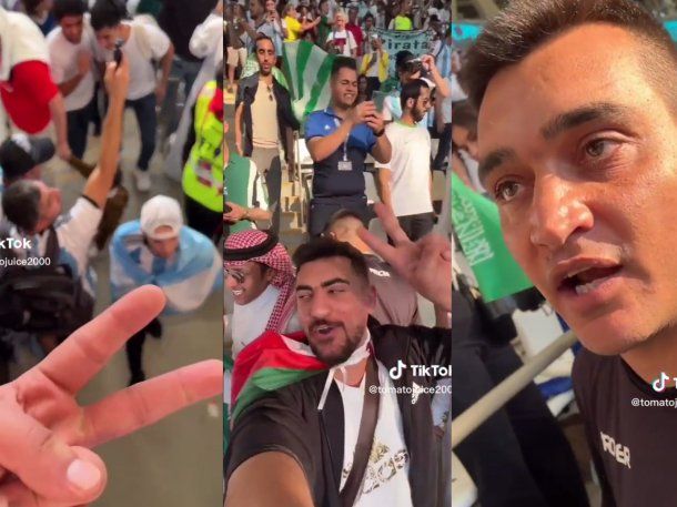 Mundial de Qatar 2022: así se burlaban los hinchas de Arabia Saudita de los argentinos tras la derrota
