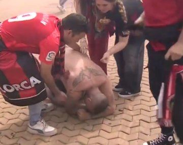 Batalla campal entre barras del Athletic de Bilbao y del Mallorca