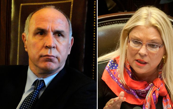 Ricardo Lorenzetti y Elisa Carrio