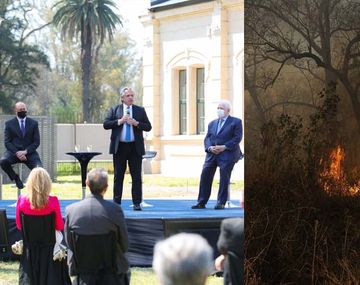 Alberto llegó a una Rosario irrespirable: Hay que perseguir penalmente a los que incendian