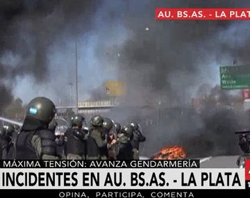 Incidentes al desalojar el piquete