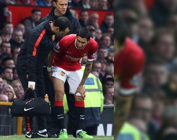 Di María se fue lesionado en la goleada del Manchester United