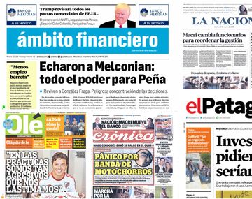 Tapas de diarios del 19 de enero de 2017