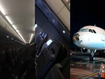 Terror y destrozos en un avión que atravesó una tormenta