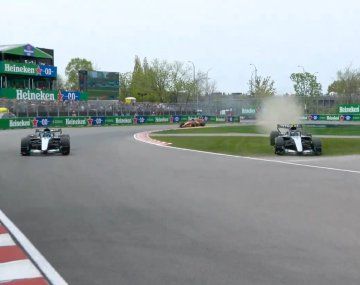 Polémico toque entre Antonelli y Russel en la carrera Sprint del GP de Canadá