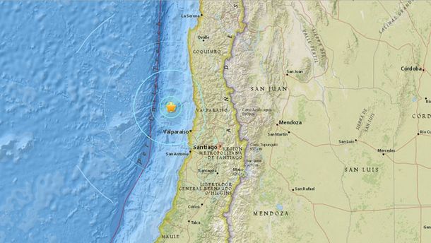 Una nueva réplica del terremoto en Chile se hizo sentir en Mendoza y San Juan