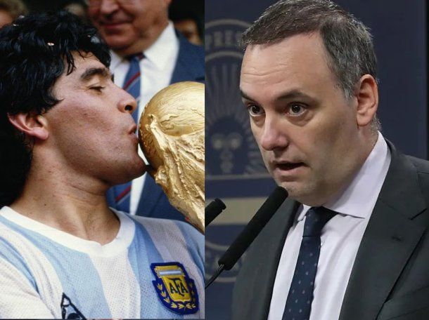 Manuel Adorni saludó a deportistas por el Día Internacional del Zurdo e ignoró a Diego Maradona