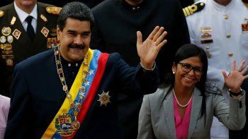 Nicolás Maduro y Delcy Rodríguez Nicolás Maduro y Delcy Rodríguez