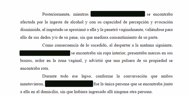Parte del testimonio de la madre Parte del testimonio de la madre