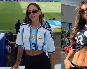Caro Calvagni y Agus Gandolfo disfrutaron de un momento de relax tras el triunfo argentino