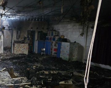 El jardín de infantes quedó totalmente destruido por el incendio