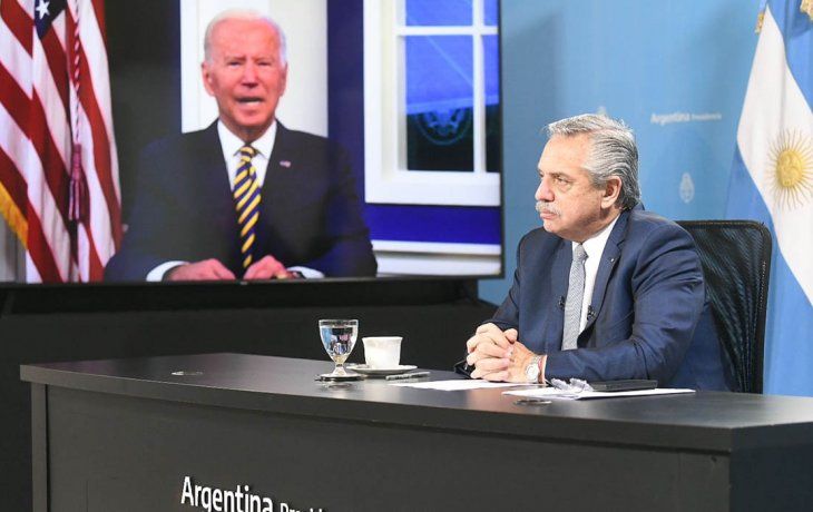 Alberto planteó ante Biden mejores condiciones de financiamiento para enfrentar la crisis climática