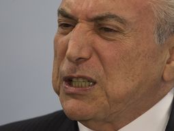 Michel Temer enojado Michel Temer enojado
