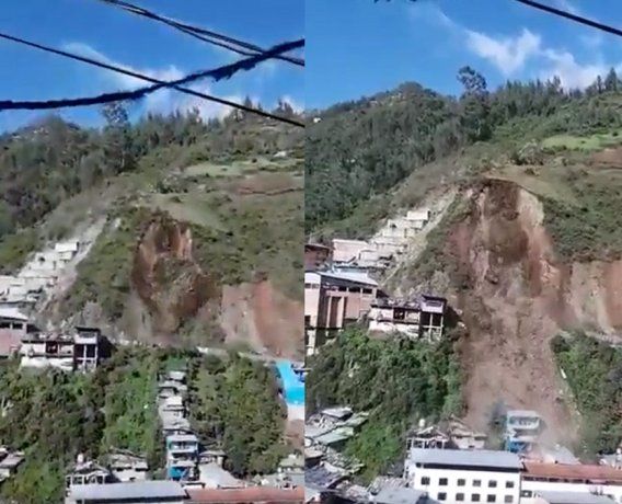 Impresionantes imágenes del alud que sepultó un pueblo en Perú: hay seis desaparecidos