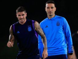 Rodrigo de Paul y Lionel Scaloni