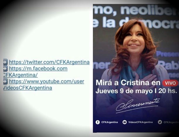 Cómo seguir en vivo y por internet la presentación de Sinceramente, el libro de Cristina Kirchner