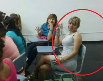 Angie Velásquez mientras estudiaba Periodismo en la Universidad de La Plata