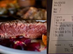 Ticket viral: qué comió una pareja fue a una parrilla, les hicieron 20% de descuento y pagó $299.200