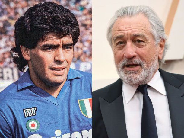 Robert De Niro, fan de Diego Maradona: besó una estatua del Diez en Nápoles