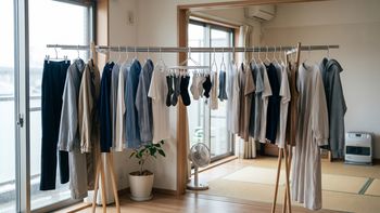El método japonés para tender la ropa y que se seque rápido cuando hay lluvias o está nublado El método japonés para tender la ropa y que se seque rápido cuando hay lluvias o está nublado