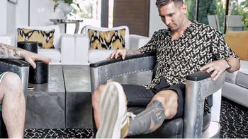 muy fachero: el look de lionel messi en la entrevista con migue granados muy fachero: el look de lionel messi en la entrevista con migue granados