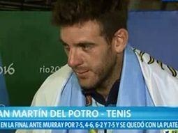 del potro, tras recibir la medalla: estoy muy feliz porque me llevo algo conmigo del potro, tras recibir la medalla: estoy muy feliz porque me llevo algo conmigo