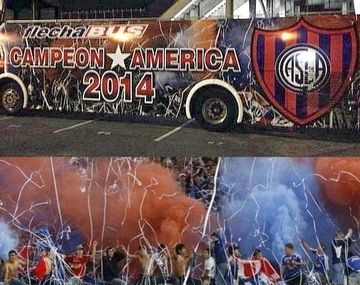 ¿Hay un error en el micro que utilizará San Lorenzo en los festejos por la Copa?