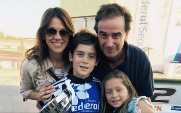 El pequeño Franco Colapinto en familia. El pequeño Franco Colapinto en familia.
