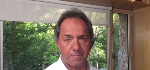 Daniel Scioli agradeció las muestras de apoyo recibidas en todo el país