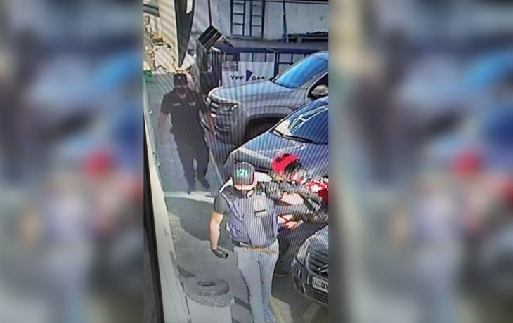 Policía robó $500.000 de una estación de servicio con un cómplice, tomó jugo y escapó