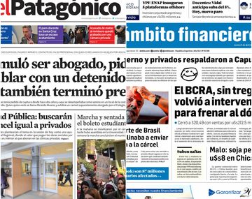 Tapas de diarios del jueves 5 de abril de 2018