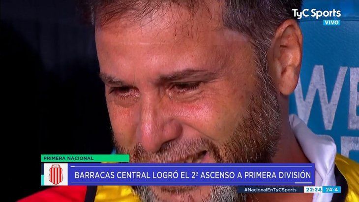 Conmovedora reacción de Rodolfo De Paoli tras el ascenso de Barracas Central: El fútbol me salvó