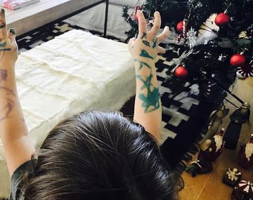 Lorenzo Tinelli se tatuó los brazos como Marcelo